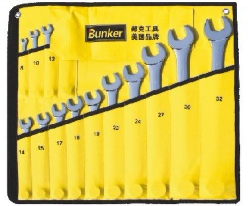 14pcs cr-v鏡面呆梅兩用扳手組套